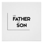 MODERN citeert: zoals vader als zoon Perfect Poster (Voorkant)