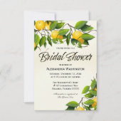 Modern  citroenfruit | VRIJGEZELLENFEEST Kaart (Voorkant)