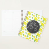 Modern Citroenpatroon Gele Trouw Planner (Display)