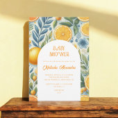 Modern Citrus Baby shower Kleurrijk Geslachtsneutr Kaart