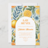 Modern Citrus Baby shower Kleurrijk Geslachtsneutr Kaart