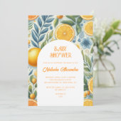 Modern Citrus Baby shower Kleurrijk Geslachtsneutr Kaart