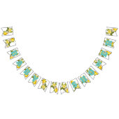 Modern citrus citroen Baby shower Vlaggetjes (Alle)