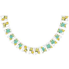 Modern citrus citroen Baby shower Vlaggetjes