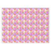 Modern Citrus Fruit Confetti Summer Pink Lemonade Tafelkleed (Voorkant (Horizontaal))