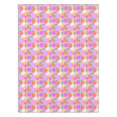 Modern Citrus Fruit Confetti Summer Pink Lemonade Tafelkleed (Voorkant)