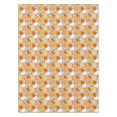 Modern Citrus Fruit Confetti Summer Retro Kitchen Tafelkleed (Voorkant)