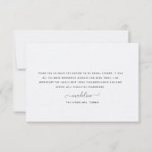 Modern Citrus Lemon Garden Vrijgezellenfeest Dank  Bedankkaart (Achterkant)