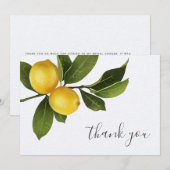 Modern Citrus Lemon Garden Vrijgezellenfeest Harte Kaart (Voorkant / Achterkant)