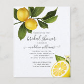 Modern Citrus Lemon Garden Vrijgezellenfeest Invit Flyer (Voorkant)