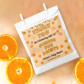 Modern Citrus Sinaasappel Cutie Fruity Zest Dank u Bedankzakje