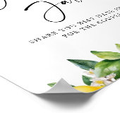 Modern Citrus vrijgezellenfeest Date Jar Game Poster (Hoek)