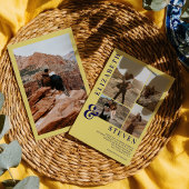 Modern Citrus Yellow Ampersand 5-Photo Wedding Kaart