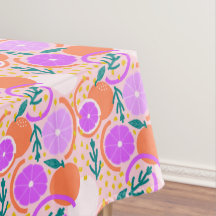 Modern Citrusvruchten Confetti Zomer Roze Limonade