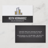 Modern City Building Logo Visitekaartje (Voorkant / Achterkant)