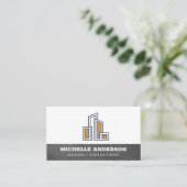 Modern City Building Logo Visitekaartje (Staand voorkant)