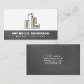 Modern City Building Logo Visitekaartje (Voorkant / Achterkant)