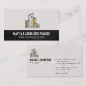 Modern City Building Logo Visitekaartje (Voorkant / Achterkant)