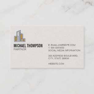 Modern City Building Logo Visitekaartje