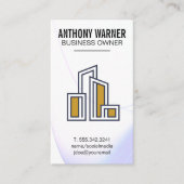Modern City Building Logo Visitekaartje (Voorkant)