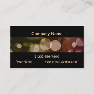 Modern City Lights Bokeh Visitekaartje