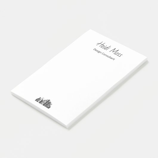 Modern City Skyline Urban Design Consultant  Post-it® Notes (Schuin)
