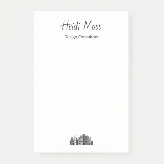 Modern City Skyline Urban Design Consultant  Post-it® Notes (Voorkant)