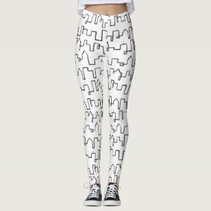 Modern Cityscape beschilderd design Leggings