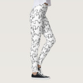 Modern Cityscape beschilderd design Leggings (Rechts)