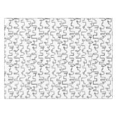 Modern Cityscape beschilderd design Tafelkleed (Voorkant (Horizontaal))