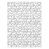 Modern Cityscape beschilderd design Tafelkleed (Voorkant)