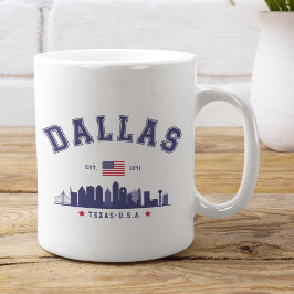 Modern Cityscape of Dallas Texas Koffiemok