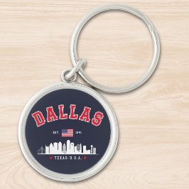 Modern Cityscape of Dallas Texas Sleutelhanger