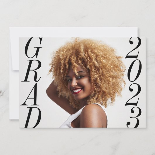 Modern Class of 2024 Foto Afstuderen Aankondiging (Voorkant)