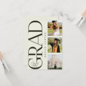 Modern Class of 2025 Afstuderen Aankondiging Kaart (Voorkant / Achterkant in situ)