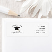 Modern Class of 2025 Afstuderen Retouradres Etiket (Insitu)