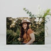 Modern Class of 2025 Foto Afstuderen Aankondiging (Staand Voorkant)