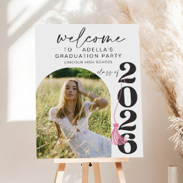 Modern Class of 2026 Arch Graduation Welcome Foam