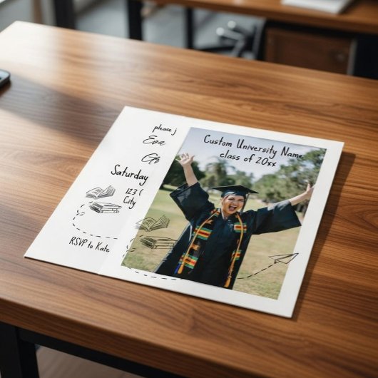 Modern Class of 2026 Graduation Invitation Kaart