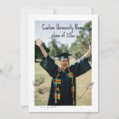 Modern Class of 2026 Graduation Invitation Kaart (Voorkant)