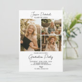 Modern Class of 2026 Photo Graduation Invite Kaart (Staand voorkant)