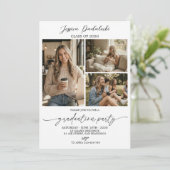 Modern Class of 2026 Photo Graduation Invite Kaart (Staand voorkant)