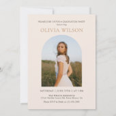 Modern Class of 2026 Photo Graduation Party Kaart (Achterkant)