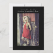 Modern Class of Add Four Photos Zwart Afstuderen Aankondiging (Achterkant)