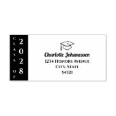 Modern Class of Graduation Mailing Address Rubberstempel (Afrduk)