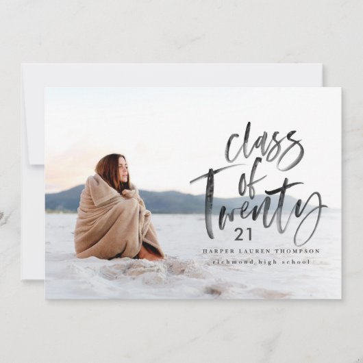 Modern Class of Typography afstuderen aankondiging (Voorkant)