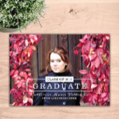 Modern Class Typografie Foto Afstuderen | Wit Kaart