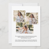 Modern Class Year 5 Foto Zee Afstuderen Aankondiging (Achterkant)