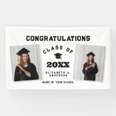 Modern Classic 2024 Afstuderen 2 foto Afstuderen Spandoek (Horizontaal)