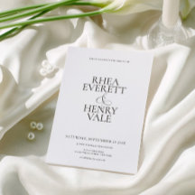 Modern Classic Black & White Wedding 